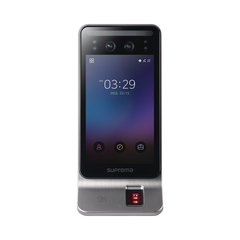 Lector Multi-tecnologia con detector de cubrebocas- Reconocimiento Facial, Huella, Tarjeta Móvil y lector de RFID(125kHz EM & 13.56 Mhz MIFARE) Compatible con BioStar2, Uso para Control de Acceso y Asistencia