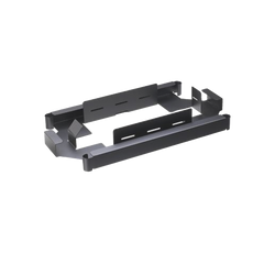 Soporte Para Apilar de 1 a 4 Charolas de Empalme FST24S, Compatible con Paneles FMT y FMD, Color Negro
