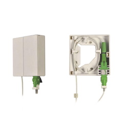 Caja Terminal de Fibra Óptica (Roseta) con un Acoplador SC/APC, color Blanco