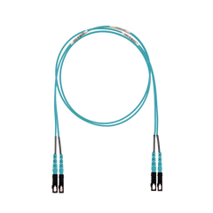Jumper de Fibra Optica Multimodo 50/125 OM3, SC-SC Duplex, LSZH (Cero Halógenos), Color Aqua, 2 Metros (6.56 Pies)