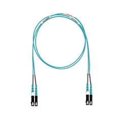 Jumper de Fibra Optica Multimodo 50/125 OM3, SC-SC Duplex, LSZH (Cero Halógenos), Color Aqua, 8 Metros (26.25 Pies)