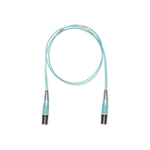 Jumper de Fibra Optica Multimodo 50/125 OM3, LC-LC Duplex, LSZH (Cero Halógenos), Color Aqua, 10 Metros (32.81 Pies)