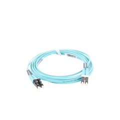 Jumper de Fibra Optica Multimodo 50/125 OM4, LC-LC Duplex, OFNR (Riser), Color Aqua, 3 Metros (9.84 Pies)