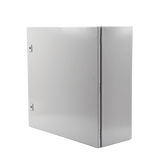Gabinete de Acero, Nema 4 -IP 66 de 60 x 60 x 25 cm con Platina y certificado UL.