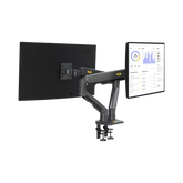 Montaje de Escritorio articulado para 2 monitores de 27-34" / Soporta hasta 16 kg por brazo/ Vesa 75 x 75 / 100 x 100 / Acero / Giro: 360°