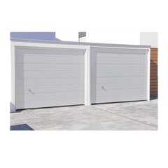 Puerta de Garage de Alta Calidad / Linea Central / Color Blanco 9X8 pies, AISLADA, Estilo Americana.