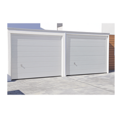 Puerta de Garage de Alta Calidad / Linea Central / Color Blanco 9X8 pies, AISLADA, Estilo Americana.