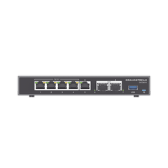 4 en 1: Firewall Nueva Generación, Router, IP PBX (24 usuarios / 8 llamadas), Switch Gigabit de 5 Puertos (4 PoE) y 2 Puertos SFP 2.5 Gigabit