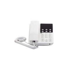Teléfono IP Hotelero Wi-Fi, 2 líneas SIP con 2 cuentas, codec Opus, IPV4/IPV6, color blanco, con gestión en la nube GDMS