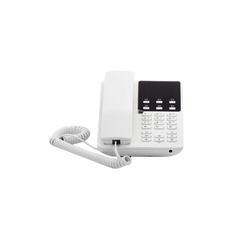 Teléfono IP Hotelero Wi-Fi, 2 líneas SIP con 2 cuentas, codec Opus, IPV4/IPV6, color blanco, con gestión en la nube GDMS