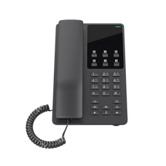 Teléfono IP Hotelero, 2 líneas SIP con 2 cuentas, codec Opus, IPV4/IPV6, color negro, con gestión en la nube GDMS