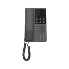 Teléfono IP Hotelero, 2 líneas SIP con 2 cuentas, codec Opus, IPV4/IPV6, color negro, con gestión en la nube GDMS