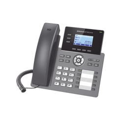 Teléfono IP Grado Operador, 3 líneas SIP con 6 cuentas, 10 botones BLF, puertos Gigabit, codec Opus, IPV4/IPV6 con gestión en la nube GDMS