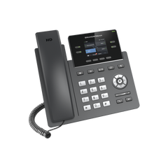 Teléfono IP Grado Operador, 4 líneas SIP con 2 cuentas, pantalla a color 2.4", codec Opus, IPV4/IPV6 con gestión en la nube GDMS
