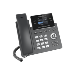 Teléfono IP Grado Operador, 4 líneas SIP con 2 cuentas, pantalla a color 2.4", codec Opus, IPV4/IPV6 con gestión en la nube GDMS