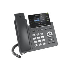 Teléfono IP Grado Operador, 3 líneas SIP con 6 cuentas, puertos Gigabit,PoE, pantalla a color 2.4", codec Opus, IPV4/IPV6 con gestión en la nube GDMS