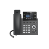 Teléfono IP Grado Operador, 3 líneas SIP con 6 cuentas, puertos Gigabit,PoE, pantalla a color 2.4", codec Opus, IPV4/IPV6 con gestión en la nube GDMS