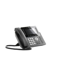 Teléfono IP Wi-Fi, Grado Operador, 14 líneas SIP con 6 cuentas, pantalla LCD 5", puertos Gigabit, Bluetooth, PoE, codec Opus, IPV4/IPV6 con gestión en la nube GDMS