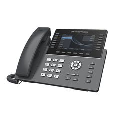 Teléfono IP Wi-Fi, Grado Operador, 14 líneas SIP con 6 cuentas, pantalla LCD 5", puertos Gigabit, Bluetooth, PoE, codec Opus, IPV4/IPV6 con gestión en la nube GDMS