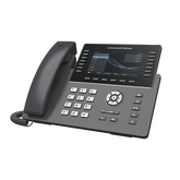 Teléfono IP Wi-Fi, Grado Operador, 14 líneas SIP con 6 cuentas, pantalla LCD 5", puertos Gigabit, Bluetooth, PoE, codec Opus, IPV4/IPV6 con gestión en la nube GDMS