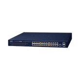 Switch PoE Administrable Capa 2 / 24 Puertos10/100/1000BASE-T / 2 SFP 100/1000BASE-X / POE 802.3af/at