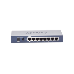 Switch Administrable de Escritorio de 8 Puertos Gigabit/ 2 Puertos SFP / 20 Gbps Switching / PoE In 802.3af/at / Dual Power DC + PoE / VLAN Q-in-Q / IPv6/IPv4/ Administración Remota con CloudNMS