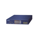Switch PoE No Administrable de Escritorio, 2 Puertos Gigabit 802.3bt, 4 Puertos Gigabit 802.3at, 2 Puertos 10/100/1000, 2 Puertos SFP Gigabit.