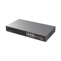 Switch Capa 3 Administrable / 8 puertos 10/100/1000 Mbps + 2 Puertos SFP+ 10 Gigabit / Compatible con GWN Cloud.