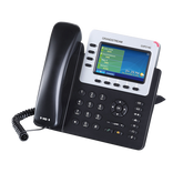 Teléfono IP Empresarial para 4 líneas. Puede agregar hasta 160 BLF (teclas de marcación rápida) con cuatro GXP2200EXT