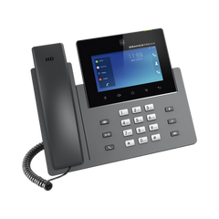 Videoteléfono IP GXV3450 para Android / Pantalla Táctil Capacitiva de 5 Pulgadas 1280 x 720 / Cámara CMOS de 2 Megapíxeles / Wi-Fi 5 y Bluetooth 5.0 / 16 Líneas SIP / PoE/PoE+ / Android 11 / Videoconferencia HD 720p