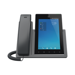 Teléfono IP Android 11, 16 líneas SIP con 16 cuentas, pantalla táctil 7", puertos Gigabit, Wi-Fi, Bluetooth, PoE, codec Opus, IPV4/IPV6 con gestión en la nube GDMS