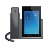 Teléfono IP Android 11, 16 líneas SIP con 16 cuentas, pantalla táctil 7", puertos Gigabit, Wi-Fi, Bluetooth, PoE, codec Opus, IPV4/IPV6 con gestión en la nube GDMS