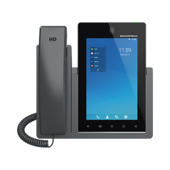Teléfono IP Android 11, 16 líneas SIP con 16 cuentas, pantalla táctil 7", puertos Gigabit, Wi-Fi, Bluetooth, PoE, codec Opus, IPV4/IPV6 con gestión en la nube GDMS