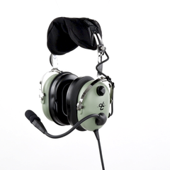 Auriculares de ala fija con atenuación de ruido pasivo para aviación general