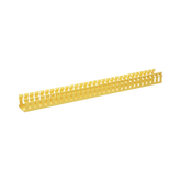 Canaleta Ranurada de PVC sin Tapa, Tipo H (Tapa Abisagrada), 2 in de Ancho, 2 in de Alto y 1828.8 mm de Largo, Color Amarillo
