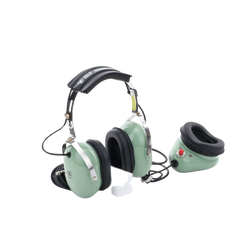 Auriculares estilo Muff-Mic para operaciones de mantenimiento y rampas en aeropuertos