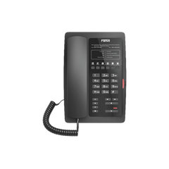 Teléfono IP para Hotelería, profesional con 6 teclas programables para servicio rápido (Hotline), plantilla personalizable con PoE