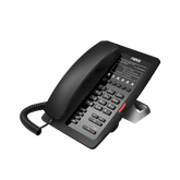 Teléfono IP para Hotelería, profesional con 6 teclas programables para servicio rápido (Hotline), plantilla personalizable con PoE