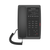 Teléfono IP WiFi para Hotelería, profesional con 6 teclas programables para servicio rápido (Hotline), plantilla personalizable con PoE