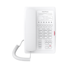 Teléfono IP WiFi para Hotelería, profesional con 6 teclas programables para servicio rápido (Hotline), plantilla personalizable con PoE