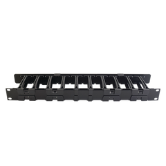 Organizador de Cable Horizontal RouteIT, Sencillo, Para Rack de 19in, 4in de profundidad, 1UR