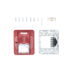 Sirena Estrobo, 12 Vcd, Multi-Candela 15 hasta 110 cd, Montaje En Pared, Color Rojo, Serie HEC3 (0500-05980) Hochiki
