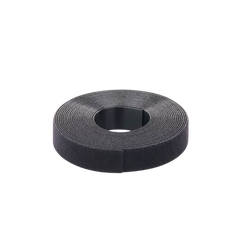 Rollo de Cinta de Contacto, de 15 Pies (4.5m) de Largo, 19.1 mm de Ancho, Color Negro