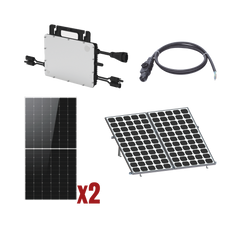 Kit Solar Interconexion / 1kW 220Vca / Microinversores HOYMILES / Montaje Incluido