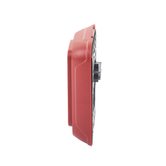 Sirena para Montaje en Pared, 12 a 24 Vcc, Color Rojo, Nuevo Diseño Moderno y Elegante y Menor Consumo de Corriente