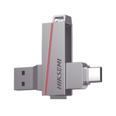 Memoria USB Dual de 256 GB / USB-C y USB-A / Transferencia de Alta Velocidad / Metálica / Compatible con Dispositivos Móviles, Windows, Mac y Linux