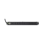 Multicontacto Horizontal (PDU) de 8 Contactos (NEMA 5-15R) Rack 19" 1UR. Voltaje Entrada/Salida: 120Vca/15A