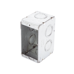 Caja (Chalupa ) Multigang de 1 Gang/ Profundidad de 2-1/2"/ 8 TKO (1/2" y 3/4").
