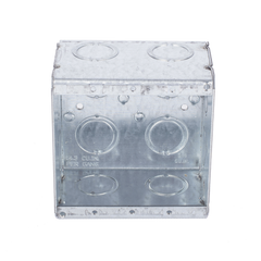 Caja Multigang de 2 Gangs/ Profundidad de 2-1/2"/ 12 Entradas de 1/2" - 3/4".