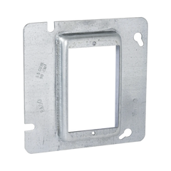 Sobretapa Cuadrada Galvanizada para Caja de 4 11-16" / Realce de 3/4".